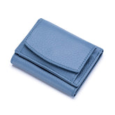 FORRICA Womens Wallet Small RFID Blocking Ladies Purse Genuine Leather Wallet Girls Card Holder Lovely Coin Purse Blue
